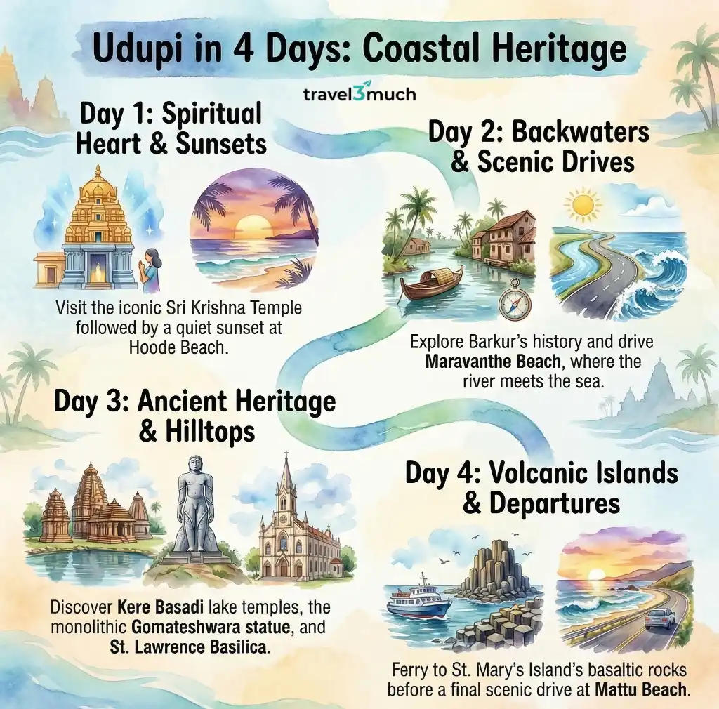 udupi itinerary at a glance udupi itinerary