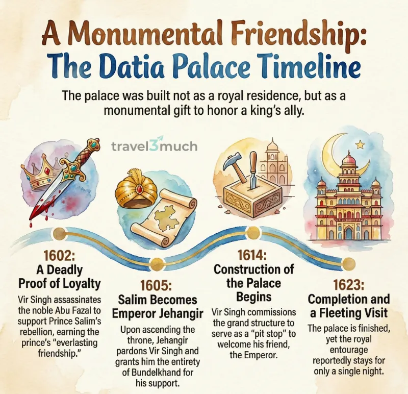 Datia friendship timeline