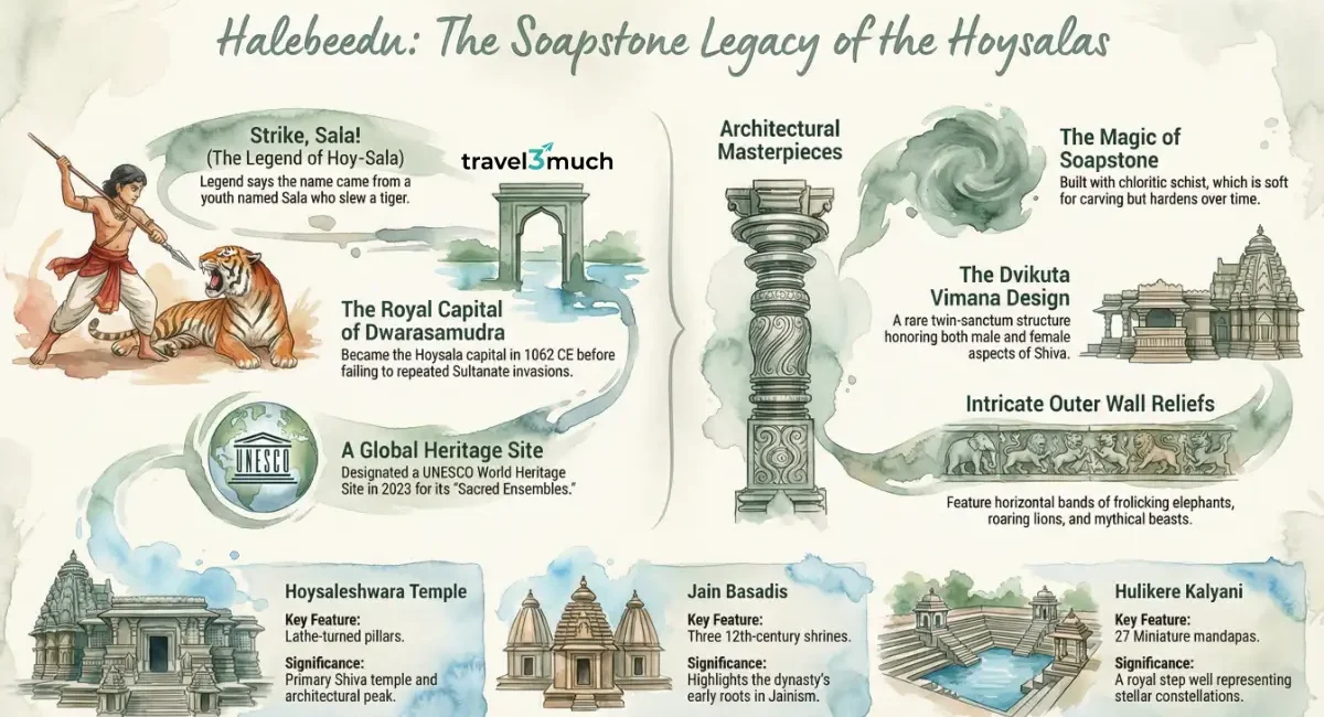Halebeedu history infographic