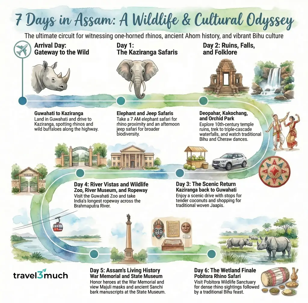 Assam itinerary