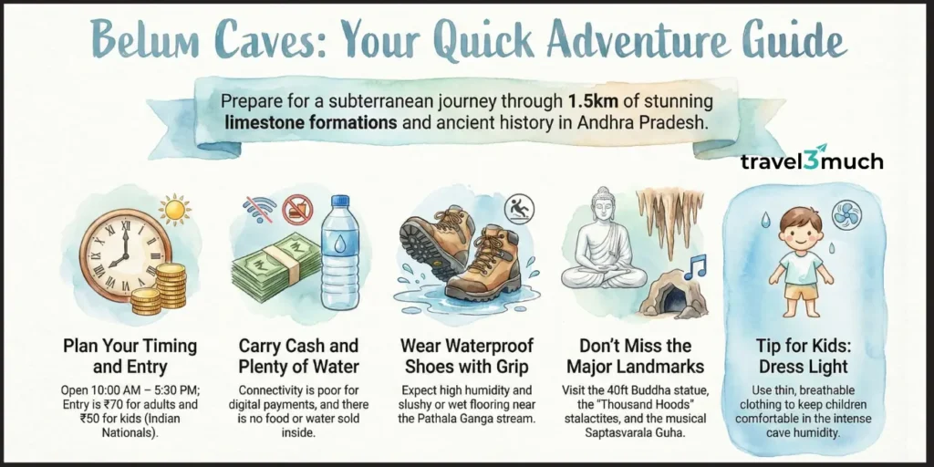 Belum caves infographic