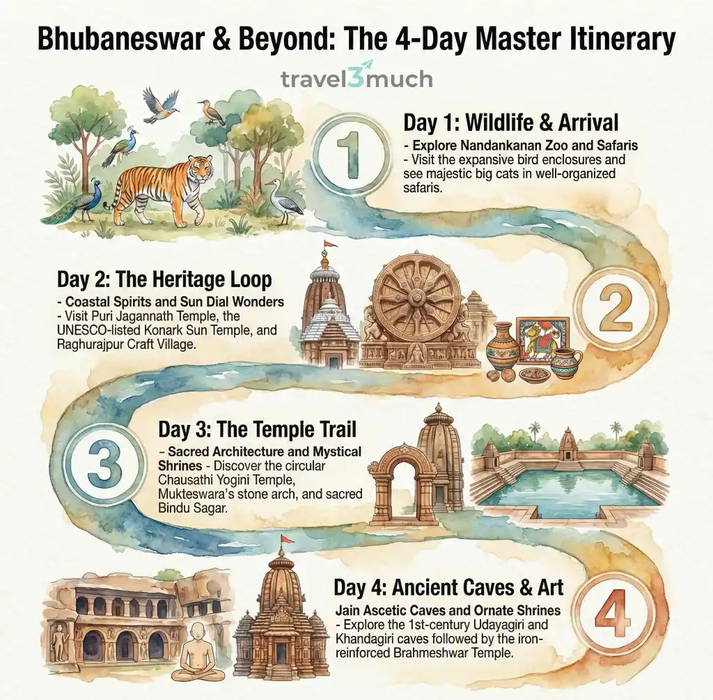 Bhubaneswar Itinerary infographic2