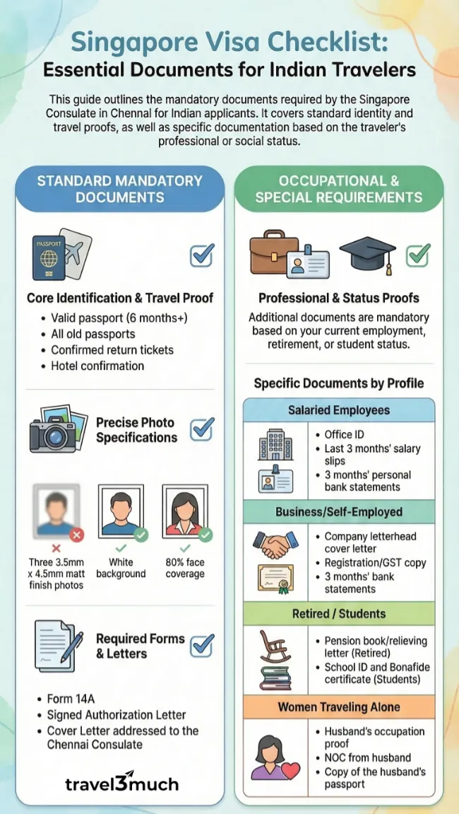 Singapore visa document checklist