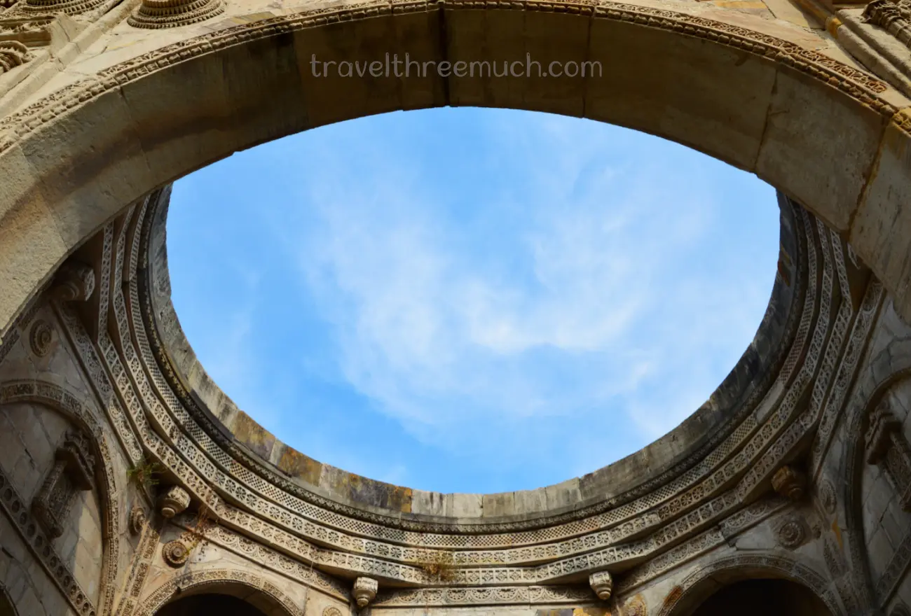 nagina masjid roof at Champaner-Pavagadh
