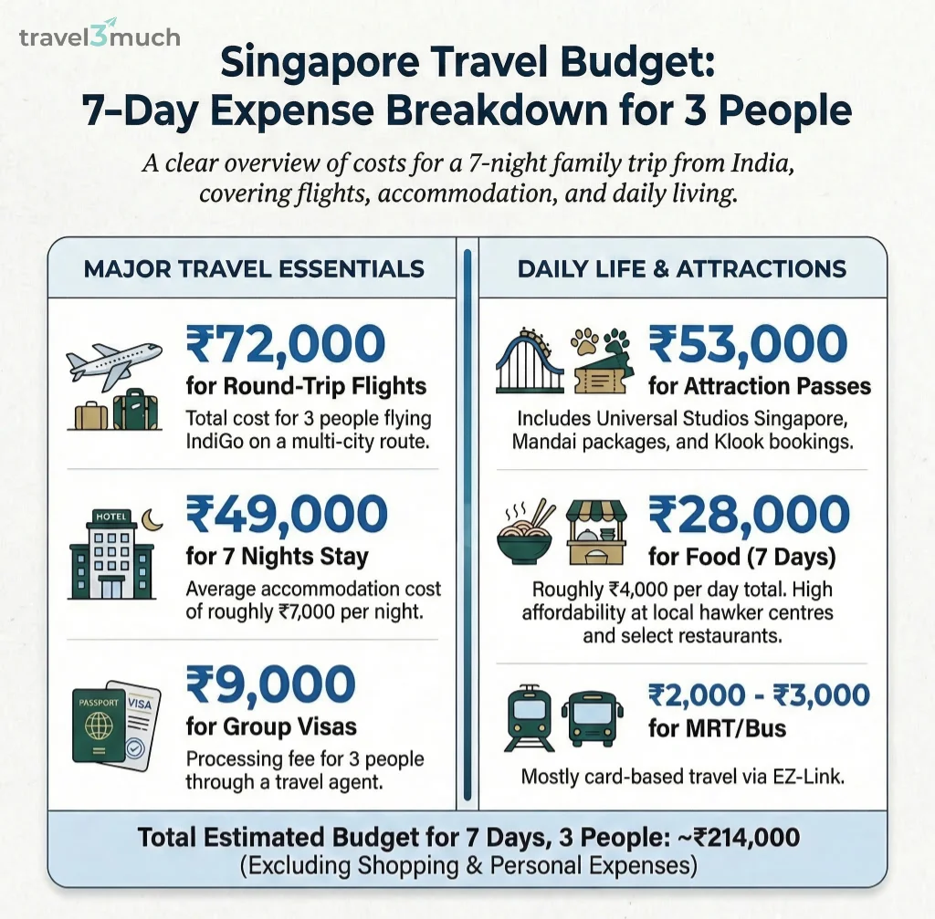 singapore cost singapore trip